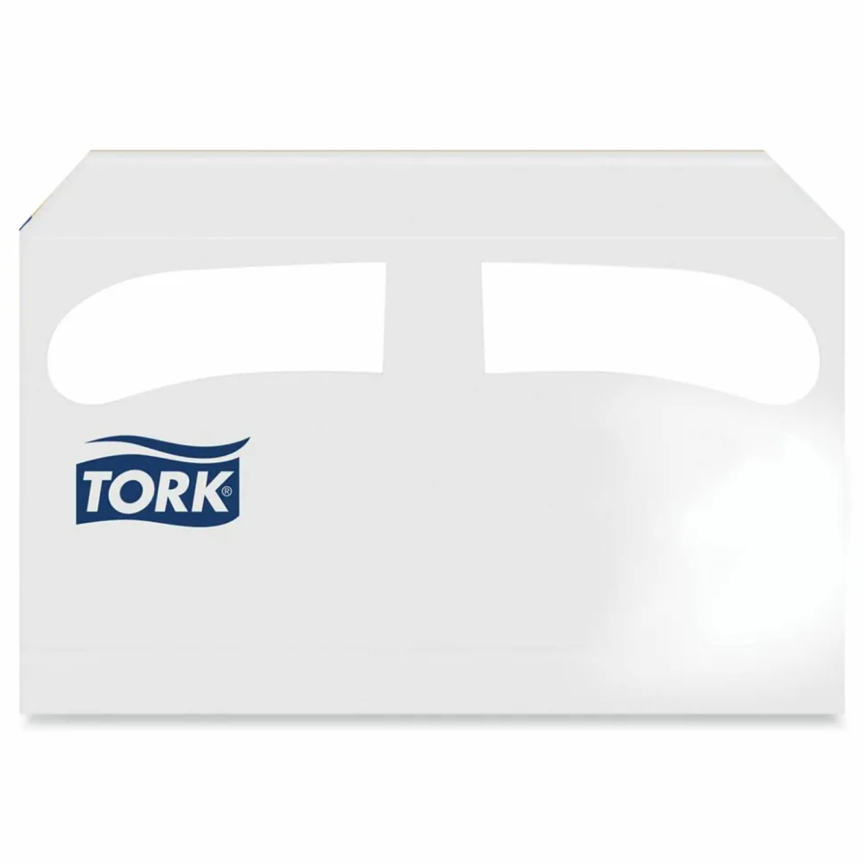 Tork Toilet Seat Cover, Half-Fold, 14.5 x 17, White, 250/Pack, 20 Packs/Carton