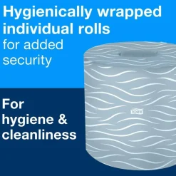 Tork Universal Bath Tissue, Septic Safe, 2-Ply, White, 500 Sheets/Roll, 96 Rolls/Carton