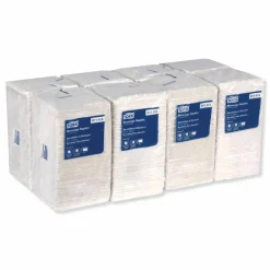 Tork Universal Beverage Napkin, 1-Ply, 9.13 x 9.13, 1/4 Fold, Poly-Pack, White, 4,000/Carton