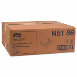 Tork Universal Dinner Napkins, 1-Ply, 15 x 17, Natural Brown, 250/Pack, 12 Pack/Carton