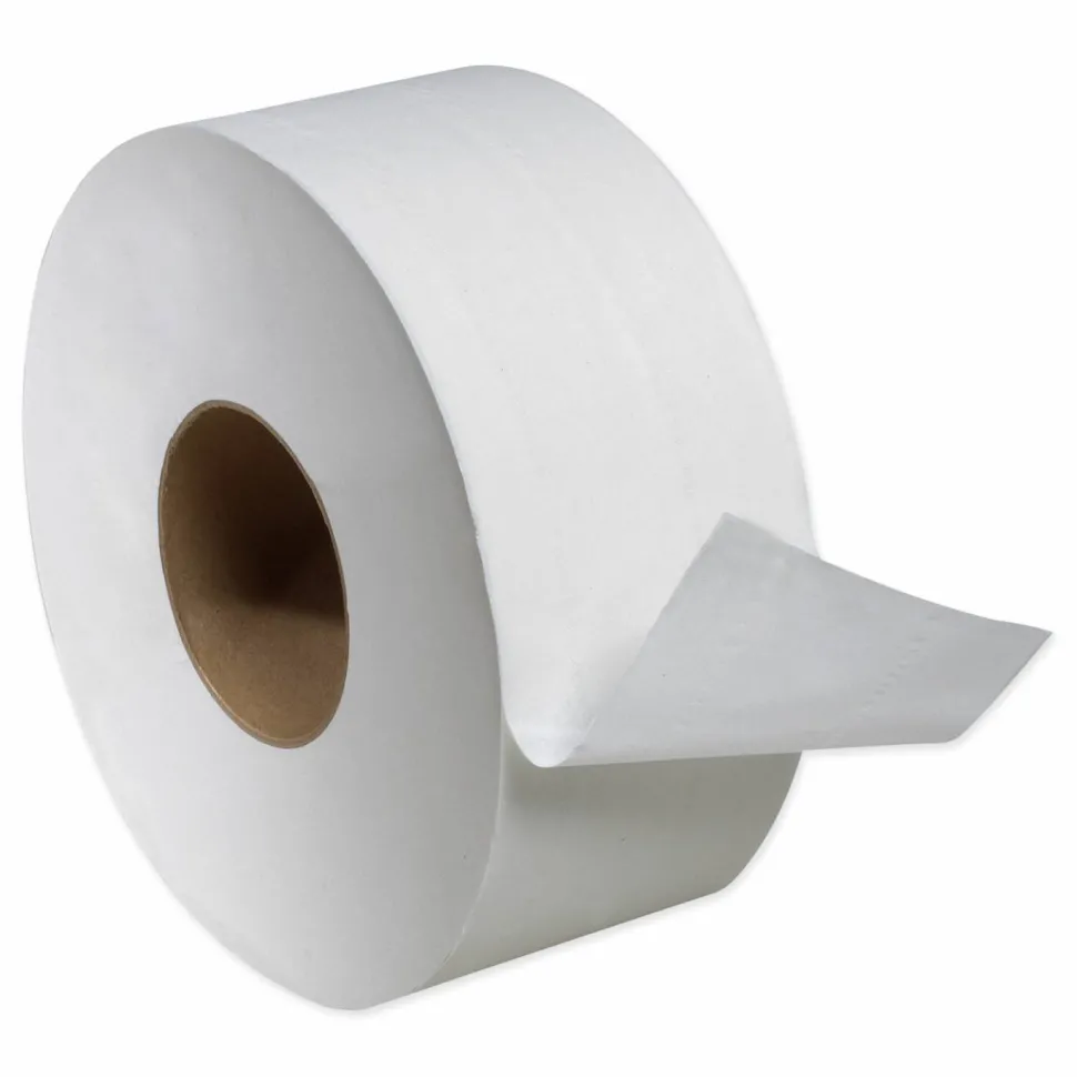 Tork Universal Jumbo Bath Tissue, Septic Safe, 2-Ply, 3.48" x 1,000 ft, White, 12 Rolls/Carton