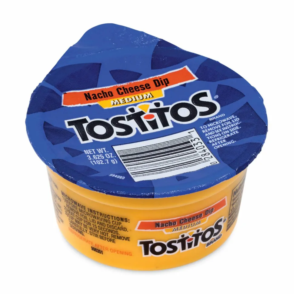 Tostitos Nacho Cheese Dip ToGo Cups, 3.63 oz Cup, 30/Carton