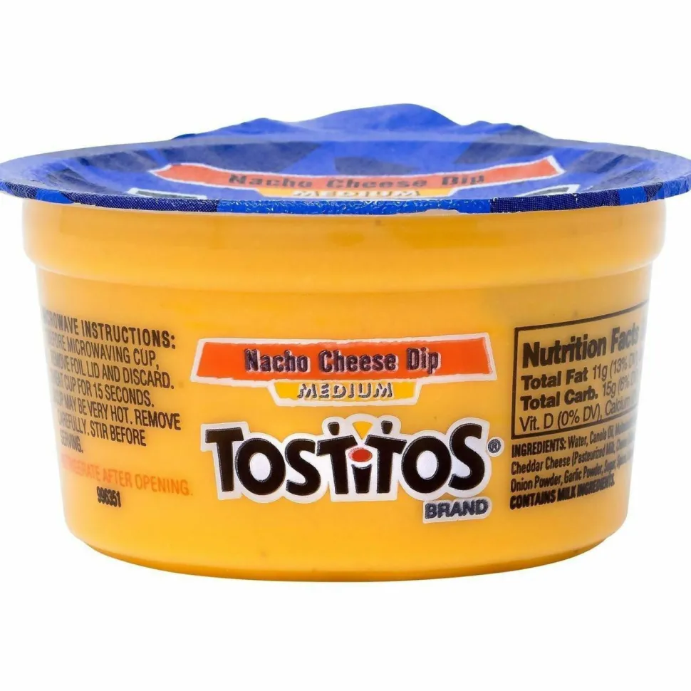 Tostitos Nacho Cheese Dip ToGo Cups, 3.63 oz Cup, 30/Carton
