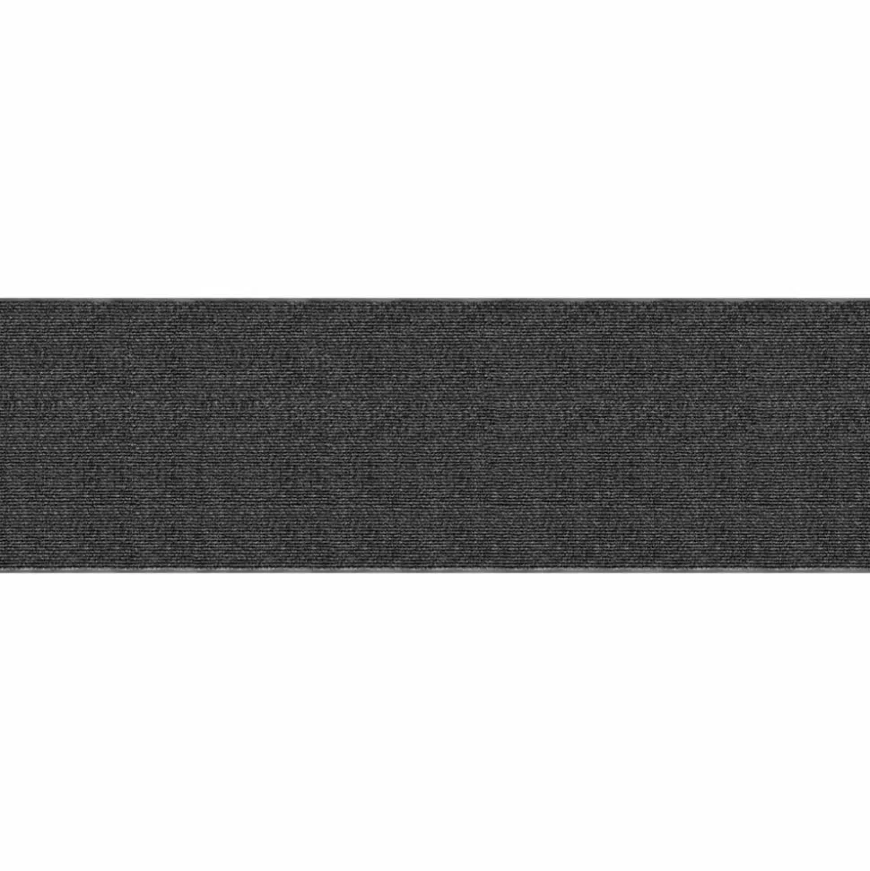 Tough Rib Floor Mat, 3'H x 10'W, Charcoal