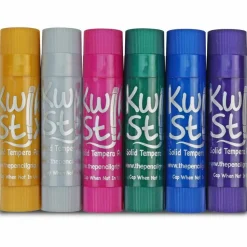 TPG Creations Kwik Stix Tempera Paint Sticks, Regular Size, 0.7" x 3.5", 24 Assorted Colors, 24/Pack