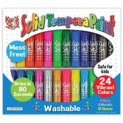TPG Creations Kwik Stix Tempera Paint Sticks, Regular Size, 0.7