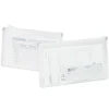 Transparent Zipper Envelopes, Check Size, 10.79" x 6.69" x 1.26", Clear, Pack Of 3