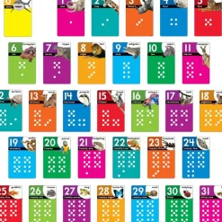 Trend Animals Count 0-31 Learning Set with Numbered Counting Cards
