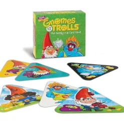 Trend Gnomes vs Trolls Three Corner Card Game