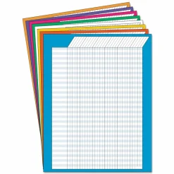 Trend Vertical Incentive Charts, Assorted Colors, Pack Of 8