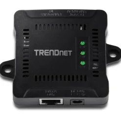 TRENDnet Gigabit PoE Splitter, 1 x Gigabit PoE Input Port, 1 x Gigabit Output Port, Up to 100m (328 ft), Supports 5V, 9V, 12V Devices, 802.3af PoE Compatible, PoE Powered, Black, TPE-104GS