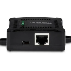 TRENDnet Gigabit PoE Splitter, 1 x Gigabit PoE Input Port, 1 x Gigabit Output Port, Up to 100m (328 ft), Supports 5V, 9V, 12V Devices, 802.3af PoE Compatible, PoE Powered, Black, TPE-104GS