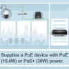 TRENDnet Gigabit Power Over Ethernet Plus Injector, Converts Non-Poe Gigabit To Poe+ Or PoE Gigabit, Supplies PoE (15.4W) Or PoE+ (30W) Power Network Distances Up To 100M (328 ft.), Black, TPE-115GI