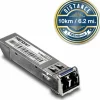 TRENDnet SFP to RJ45 Industrial Single-Mode LC Module (10km); TI-MGBS10; 1000Base-LX Industrial SFP; Compliant with IEEE 802.3z Gigabit Ethernet; Data Rates of up to 1.25Gbps; Lifetime Protection