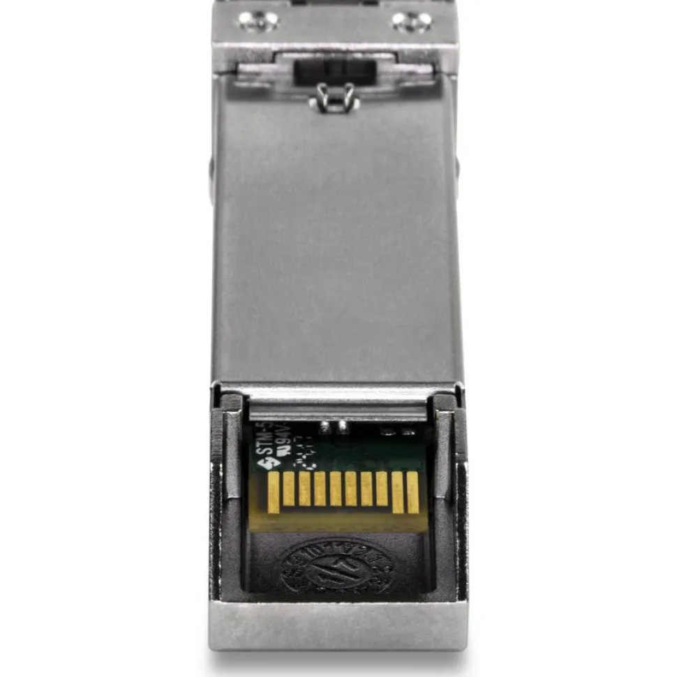TRENDnet SFP to RJ45 Mini-GBIC Single-Mode LC Module; TEG-MGBS10; For Single Mode Fiber; Distances up to 10km (6.2 Miles); Gigabit SFP Module; IEEE 802.3z Gigabit Ethernet; Lifetime Protection