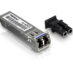 TRENDnet SFP to RJ45 Mini-GBIC Single-Mode LC Module; TEG-MGBS10; For Single Mode Fiber; Distances up to 10km (6.2 Miles); Gigabit SFP Module; IEEE 802.3z Gigabit Ethernet; Lifetime Protection