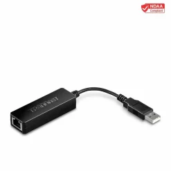 TRENDnet USB 2.0 to Fast Ethernet Adapter, Supports Windows And Mac OS, ASIX AX88772A Chipset, Backwards Compatible With USB 1.0 And 1.0, Full Duplex 200 Mbps Ethernet Speeds, Black, TU2-ET100