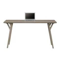 Trezza 60"W Writing Desk, Light Oak