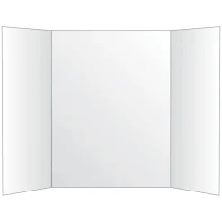 Tri-Fold Project Board, 36" x 48", White