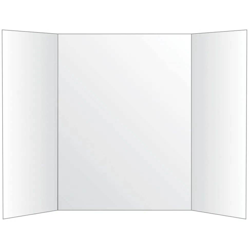 Tri-Fold Project Board, 36" x 48", White