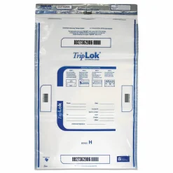 TripLOK Deposit Bag, Plastic, 20" x 28", Clear, 50/Pack