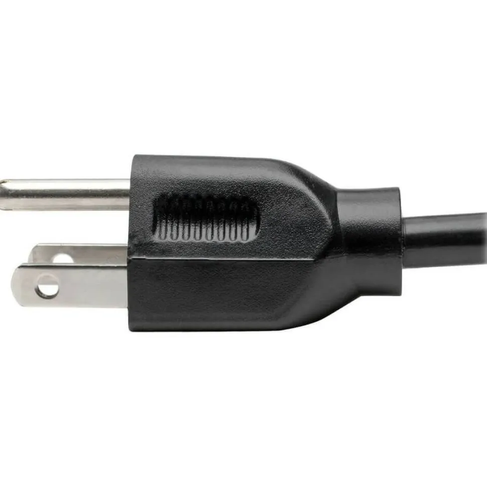 Tripp Lite by Eaton Desktop Computer AC Power Cable NEMA 5-15P to C13 - 10A 125V 18 AWG 15 ft. (4.57 m) Black