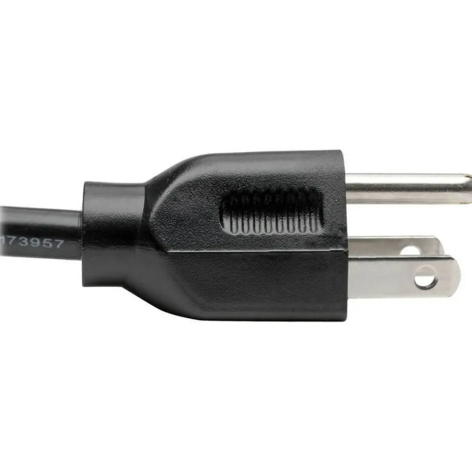 Tripp Lite by Eaton Desktop Computer AC Power Cable NEMA 5-15P to C13 - 10A 125V 18 AWG 6 ft. (1.83 m) Black