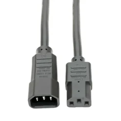Tripp Lite by Eaton Heavy-Duty PDU Power Cord C13 to C14 - 15A 250V 14 AWG 6 ft. (1.83 m) Black