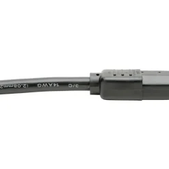 Tripp Lite by Eaton Heavy-Duty PDU Power Cord C13 to C14 - 15A 250V 14 AWG 2 ft. (0.61 m) Black