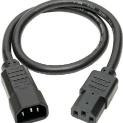 Tripp Lite by Eaton Heavy-Duty PDU Power Cord C13 to C14 - 15A 250V 14 AWG 2 ft. (0.61 m) Black