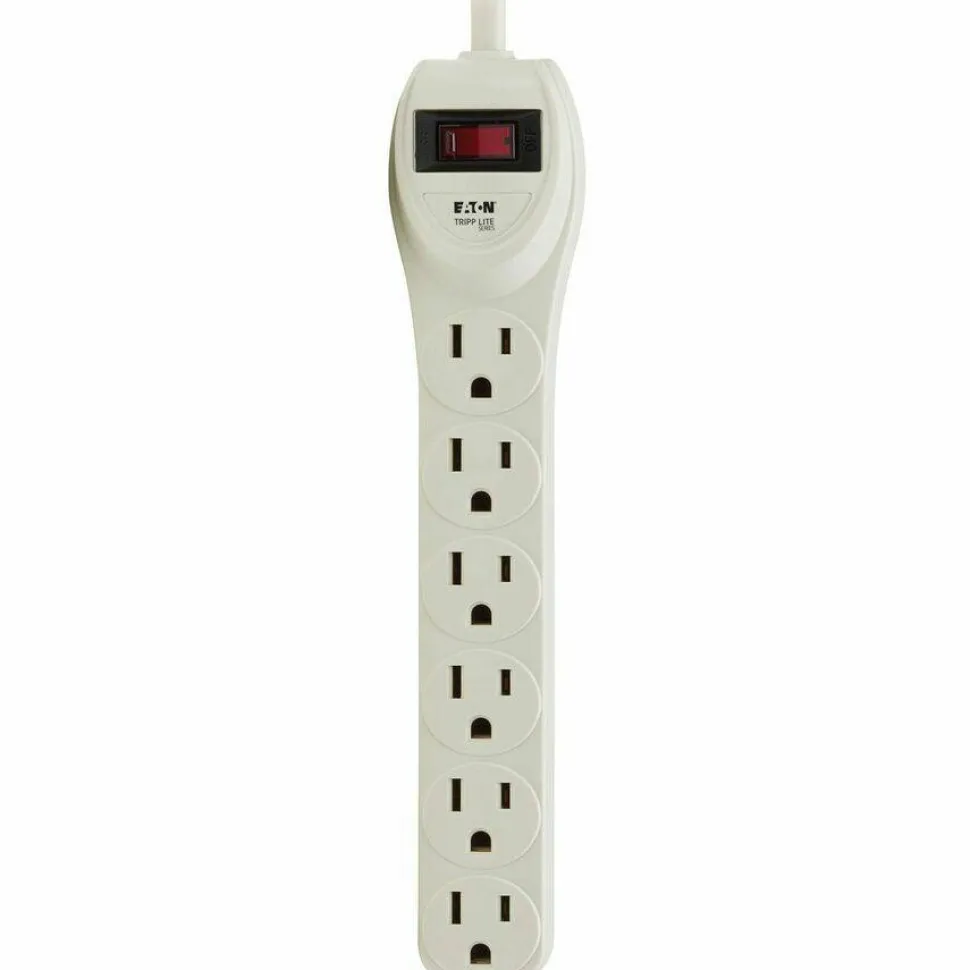 Tripp Lite by Eaton Industrial Power Strip, 6 Outlets, 4 ft Cord, Gray