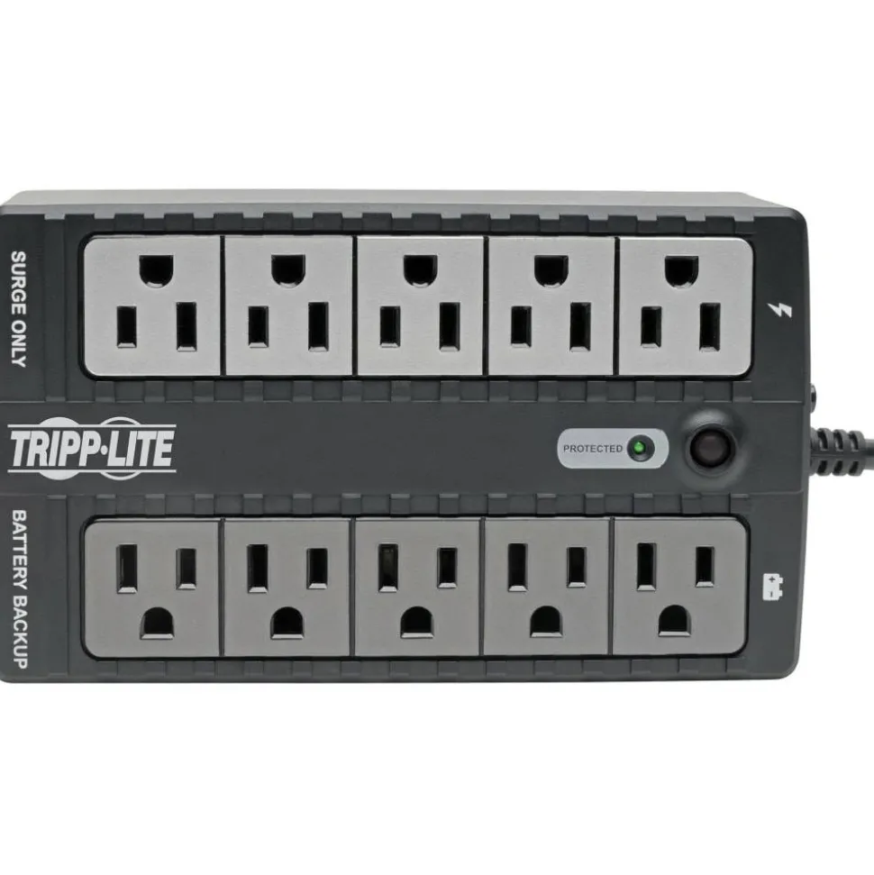 Tripp Lite by Eaton Internet Office Ultra-Compact Desktop Standby UPS, 10 Outlets, 550 VA, 420 J