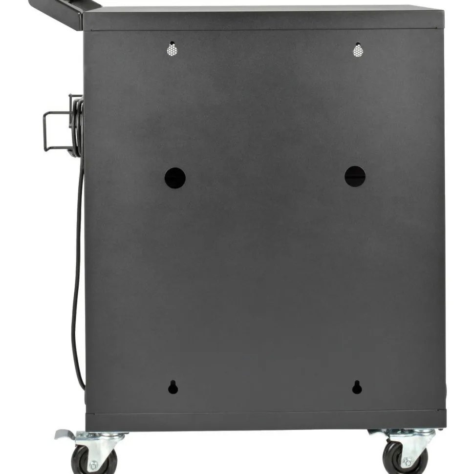 Tripp Lite by Eaton Multi-Device Charging Cart 32 AC Outlets Chromebooks and Laptops Wall-Mount Option Black