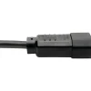 Tripp Lite by Eaton NEMA 5-15R to C14 Computer AC Power Cable - 13A 125V 16 AWG 2 ft. (0.61 m) Black