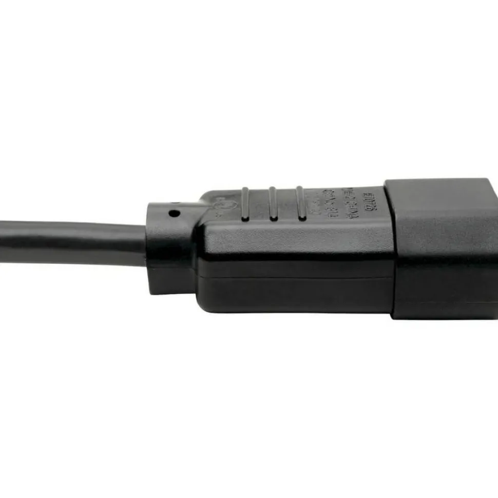 Tripp Lite by Eaton NEMA 5-15R to C14 Computer AC Power Cable - 13A 125V 16 AWG 2 ft. (0.61 m) Black