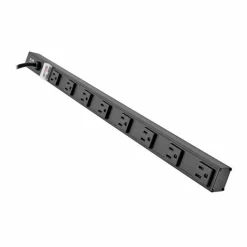 Tripp Lite by Eaton 8-Outlet Vertical Power Strip 120V 15A NEMA 5-15P 15 ft. (4.57 m) Cord 24 in. Black Housing