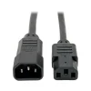 Tripp Lite by Eaton PDU Power Cord C13 to C14 - 10A 250V 18 AWG 3 ft. (0.91 m) Black