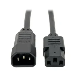 Tripp Lite by Eaton PDU Power Cord C13 to C14 - 10A 250V 18 AWG 3 ft. (0.91 m) Black