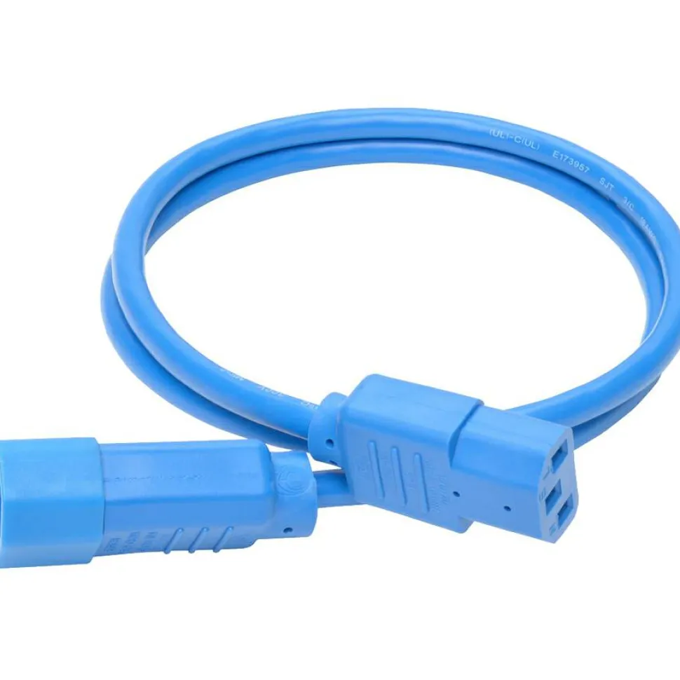 Tripp Lite by Eaton PDU Power Cord C13 to C14 - 10A 250V 18 AWG 3 ft. (0.91 m) Blue