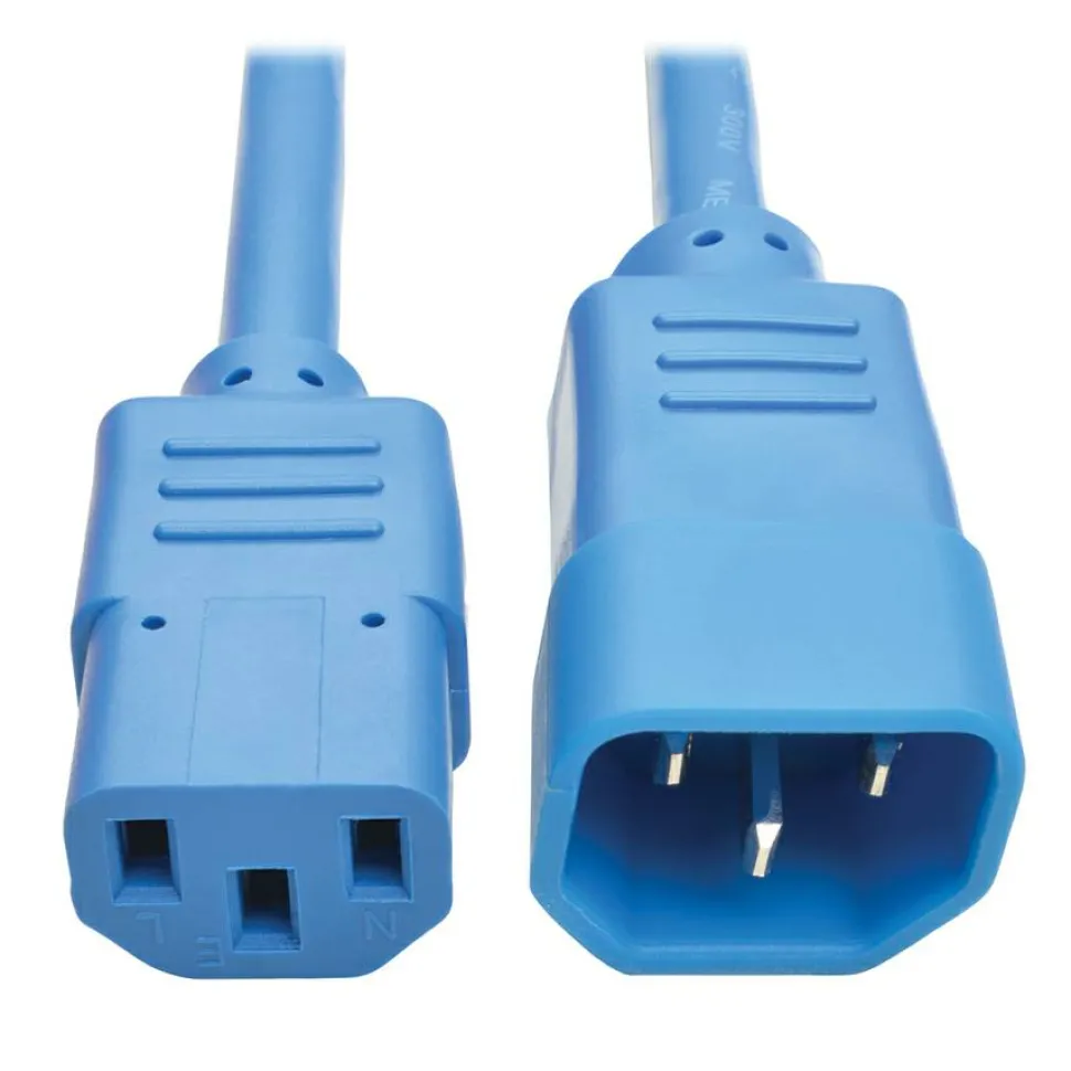 Tripp Lite by Eaton PDU Power Cord C13 to C14 - 10A 250V 18 AWG 3 ft. (0.91 m) Blue