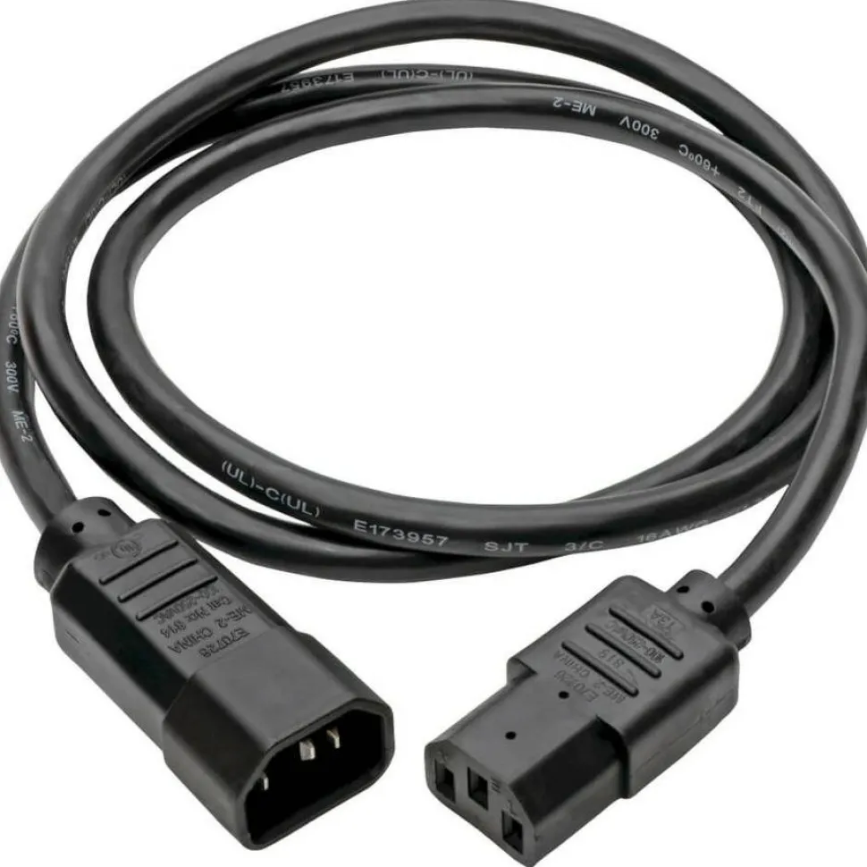 Tripp Lite by Eaton PDU Power Cord C13 to C14 - 13A 250V 16 AWG 4 ft. (1.22 m) Black