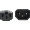 Tripp Lite by Eaton Power Cord C14 to C15 - Heavy-Duty 15A 250V 14 AWG 2 ft. (0.61 m) Black