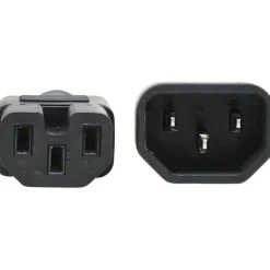 Tripp Lite by Eaton Power Cord C14 to C15 - Heavy-Duty 15A 250V 14 AWG 2 ft. (0.61 m) Black