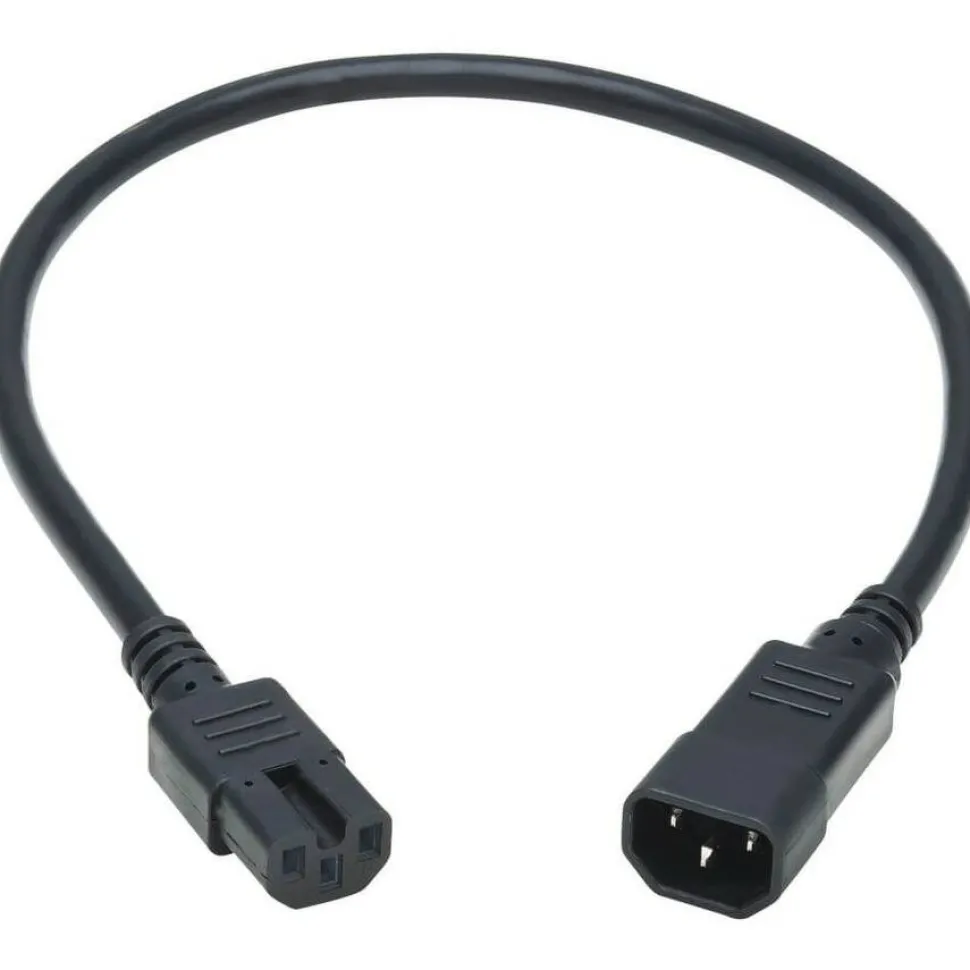 Tripp Lite by Eaton Power Cord C14 to C15 - Heavy-Duty 15A 250V 14 AWG 2 ft. (0.61 m) Black