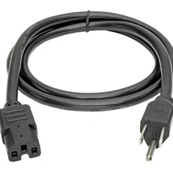 Tripp Lite by Eaton Power Cord NEMA 5-15P to C15 - Heavy-Duty 15A 125V 14 AWG 4 ft. (1.22 m) Black