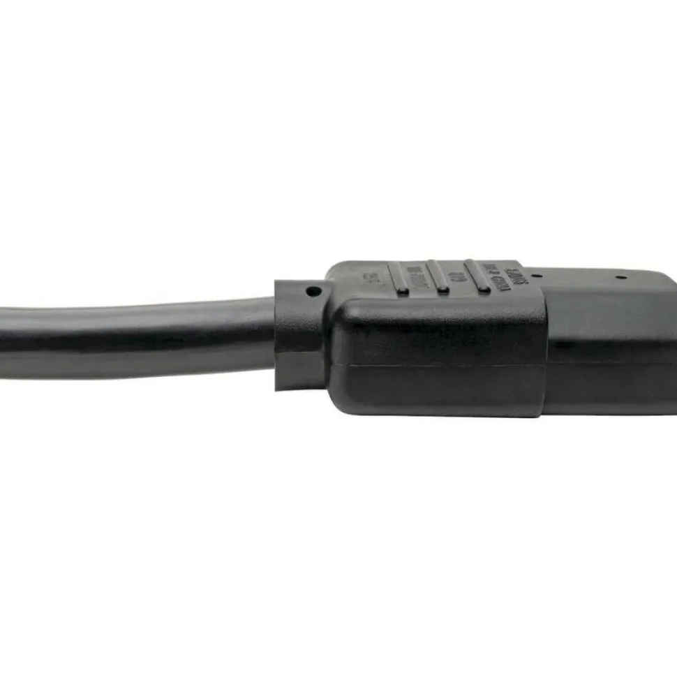 Tripp Lite by Eaton Power Cord NEMA 5-15P to C15 - Heavy-Duty 15A 125V 14 AWG 4 ft. (1.22 m) Black