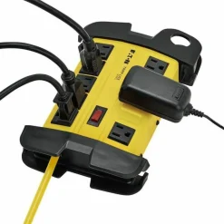 Tripp Lite by Eaton Power It! 8-Outlet Safety Power Strip 15 ft. (4.57 m) Cord Hang Holes Cord Wrap Outlet Covers