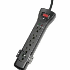 Tripp Lite by Eaton Protect It! 7-Outlet Surge Protector 7 ft. Cord with Right-Angle Plug 2160 Joules Diagnostic LEDs Black Housing