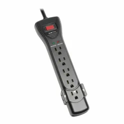 Tripp Lite by Eaton Protect It! 7-Outlet Surge Protector 7 ft. Cord with Right-Angle Plug 2160 Joules Diagnostic LEDs Black Housing