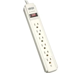 Tripp Lite by Eaton Protect It! Surge Suppressor, 6 AC Outlets, 4 ft. Cord, 790 J, Light Gray